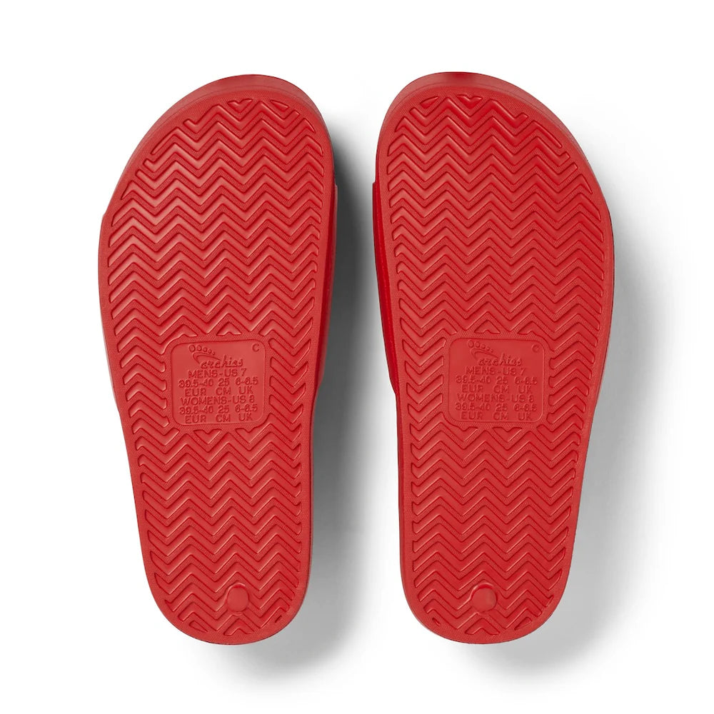 ARCH SUPPORT SLIDES - CHILLI RED (Limited Edition)