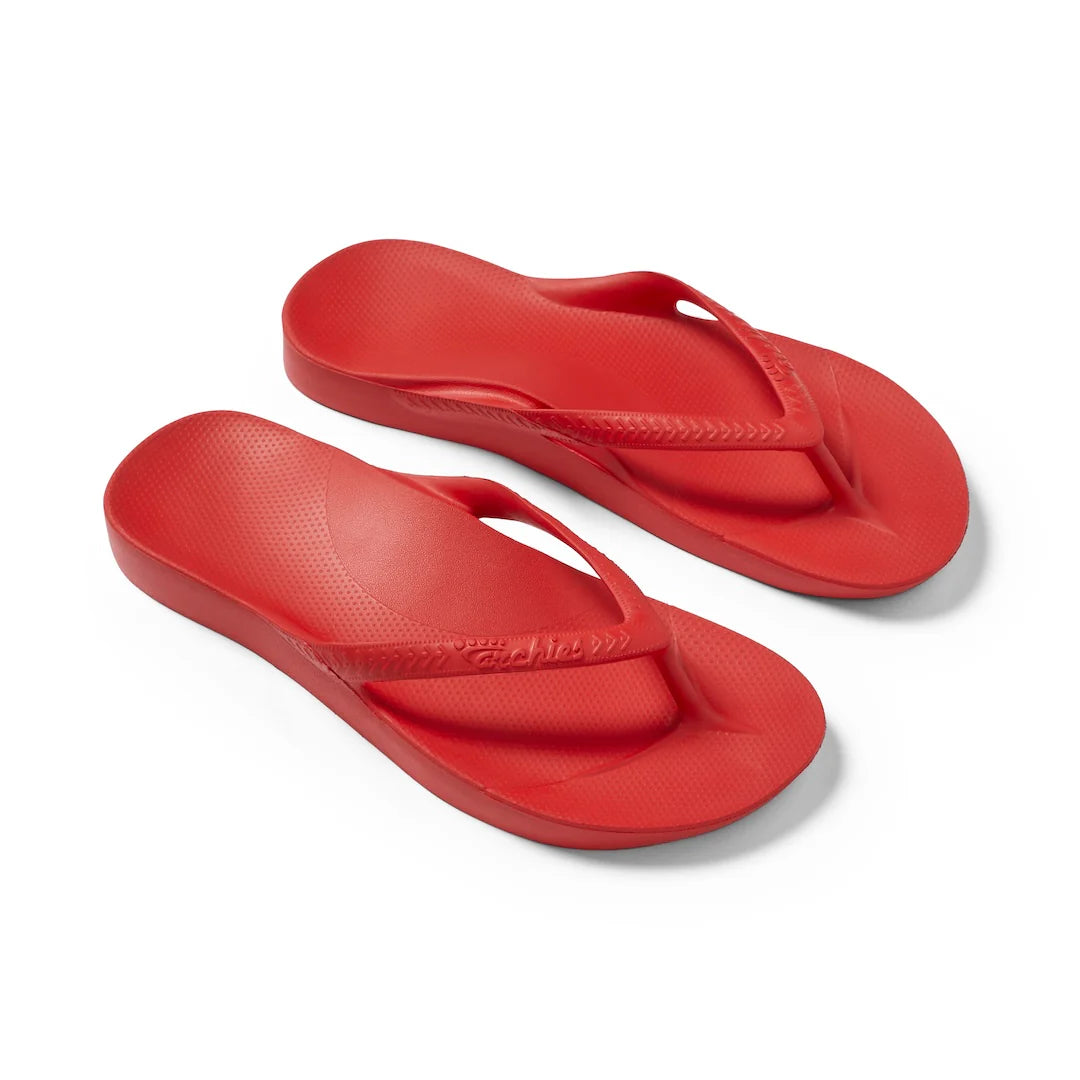 ARCH SUPPORT THONGS - CHILLI RED (Limited Edition)