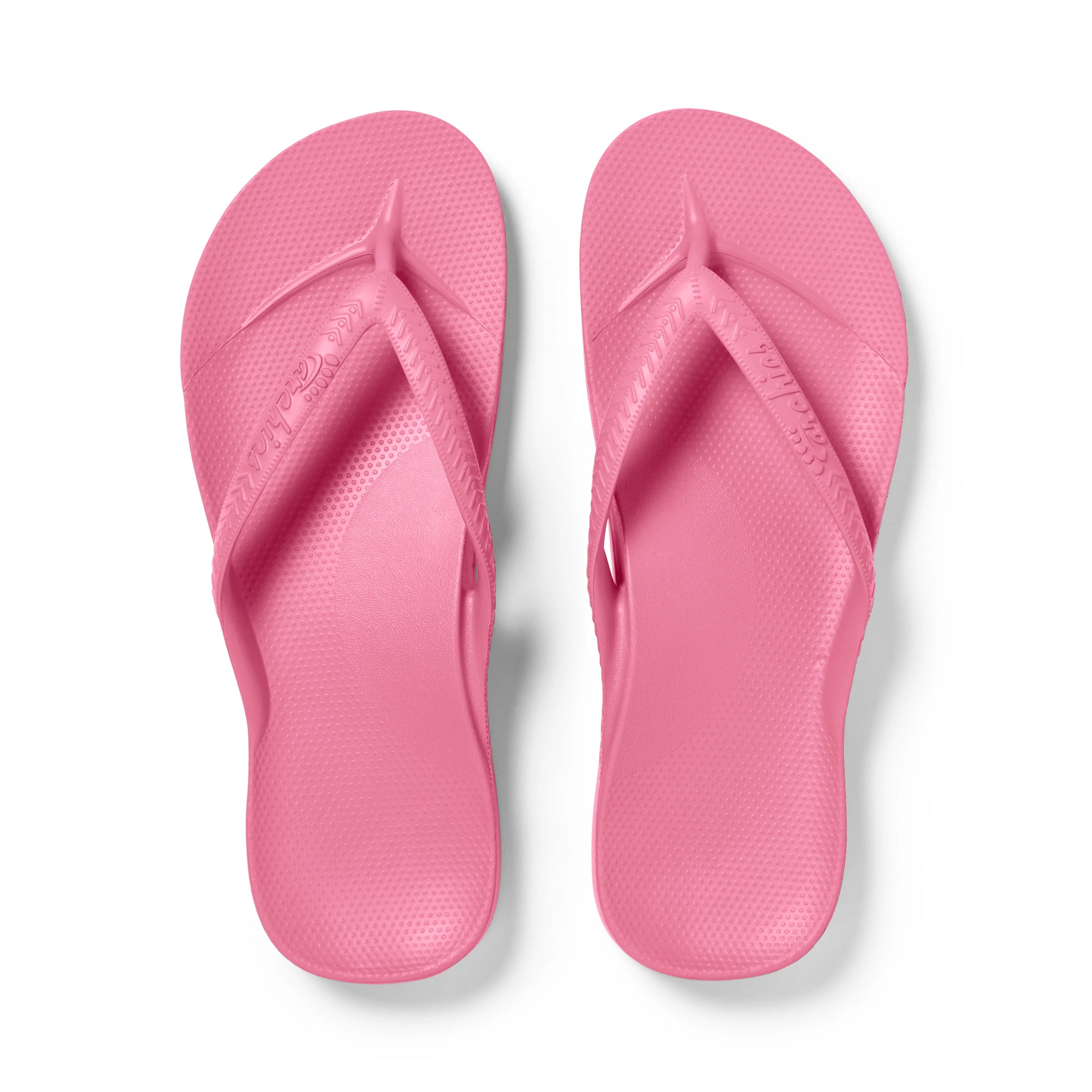 ARCH SUPPORT THONGS - HOT PINK