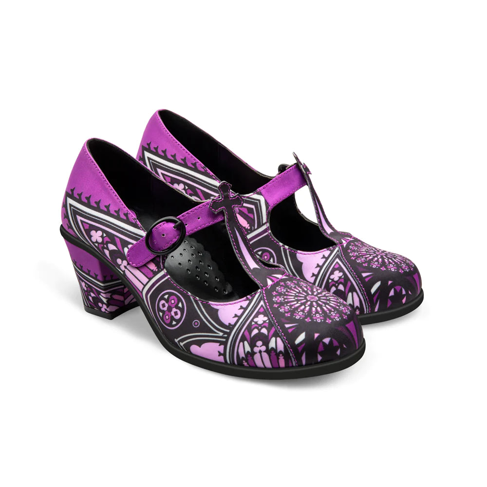 Purple cheap church shoes