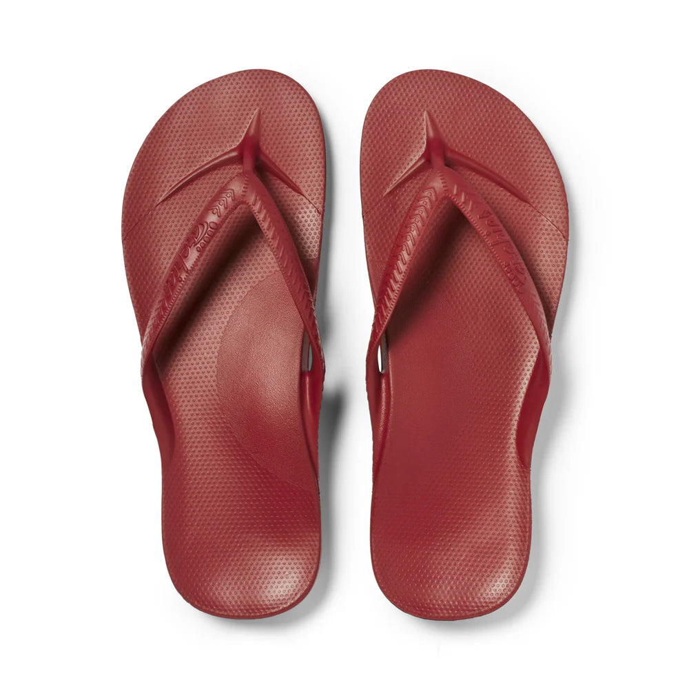 ARCH SUPPORT THONGS SANGRIA RED Miss Goody 2 Shoes