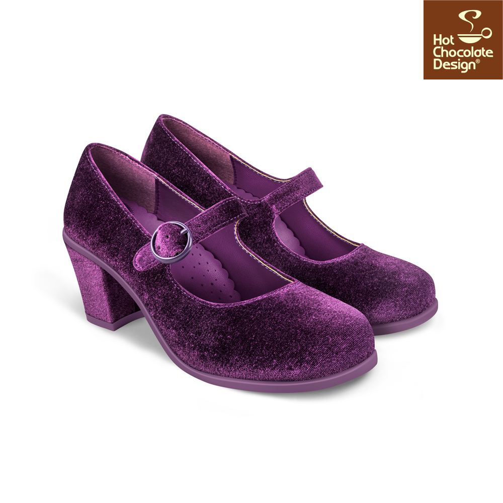 PLUM ELIXIR MID HEELS