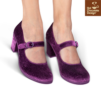 PLUM ELIXIR MID HEELS