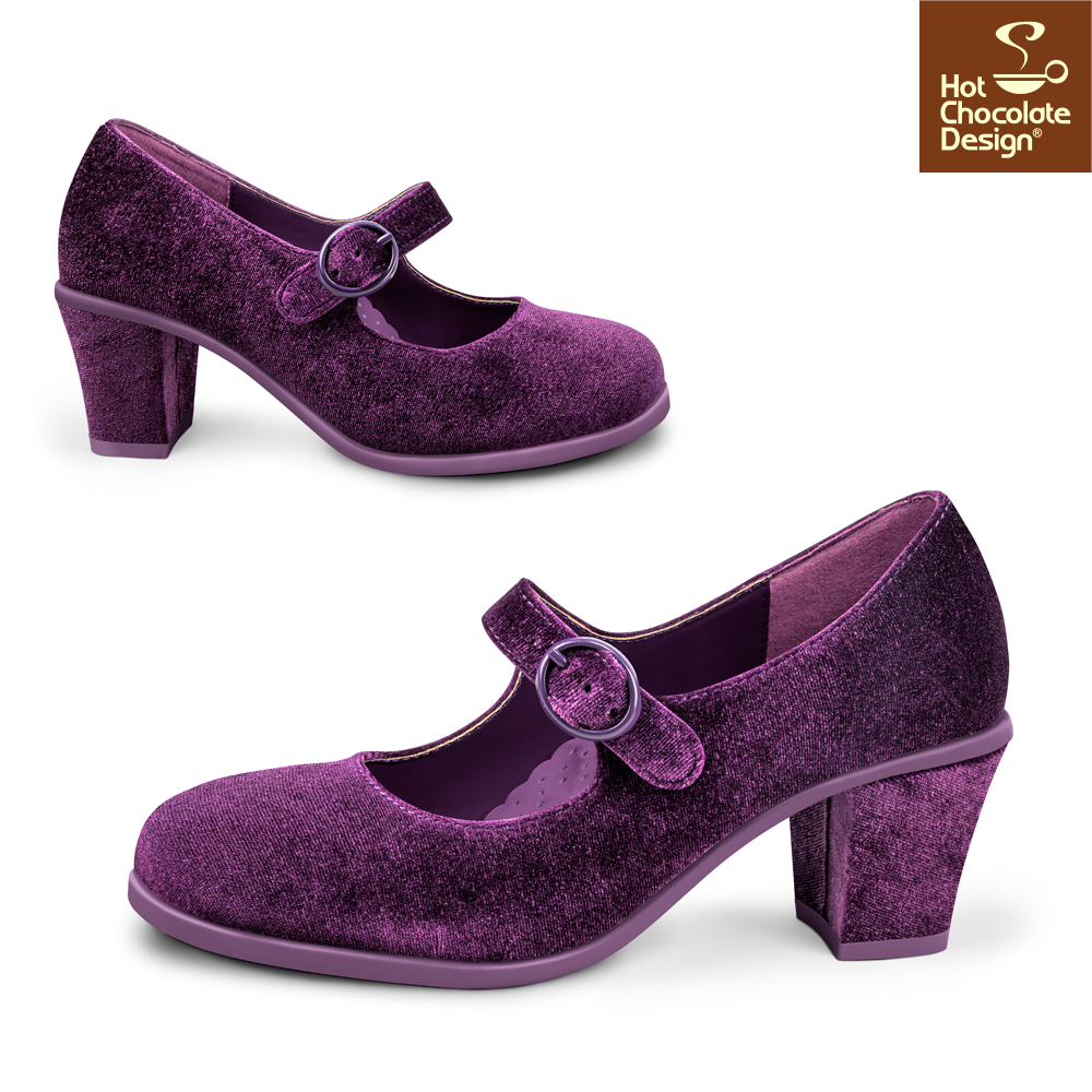 PLUM ELIXIR MID HEELS