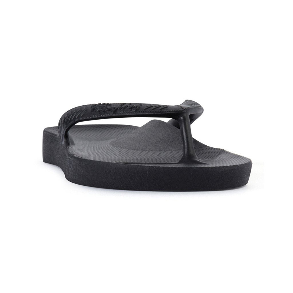 ARCH SUPPORT THONGS - BLACK