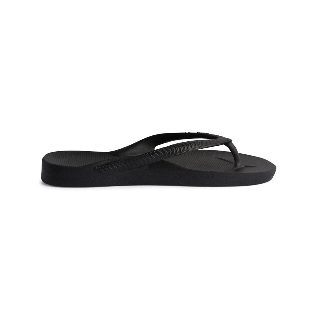 ARCH SUPPORT THONGS - BLACK