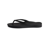 ARCH SUPPORT THONGS - BLACK