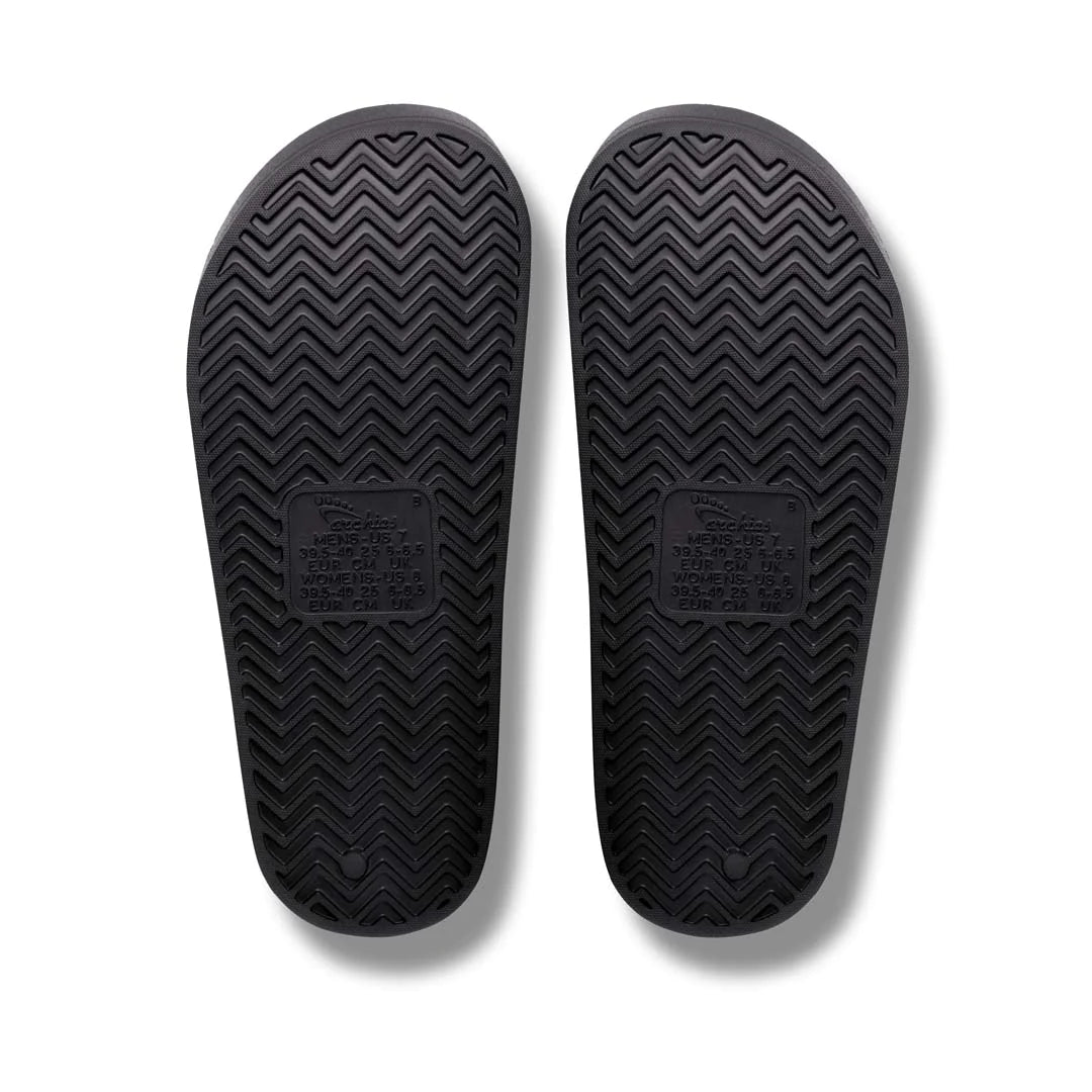 ARCH SUPPORT SLIDES - BLACK