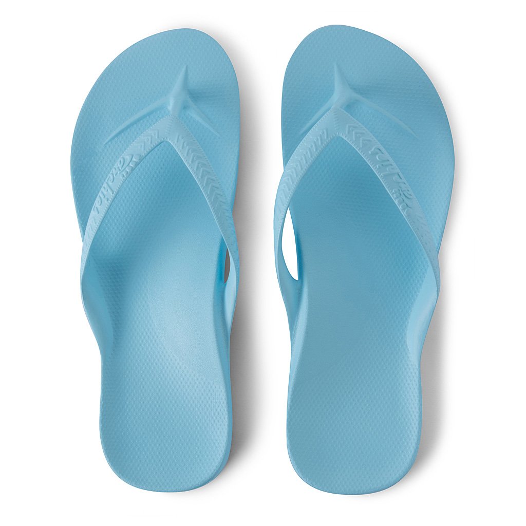 ARCH SUPPORT THONGS - SKY BLUE