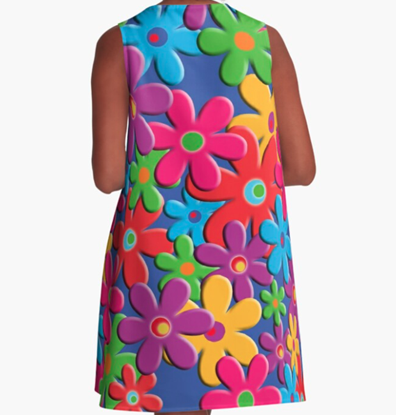 FLOWER LOVE A-LINE DRESS