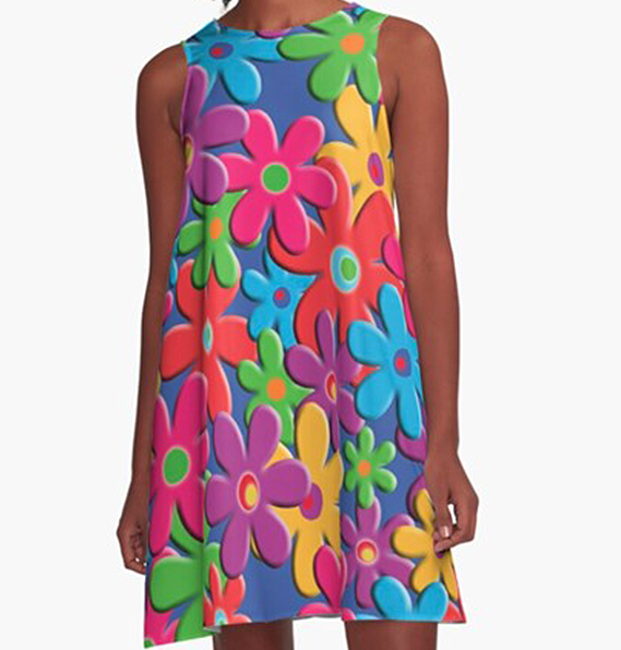 FLOWER LOVE A-LINE DRESS