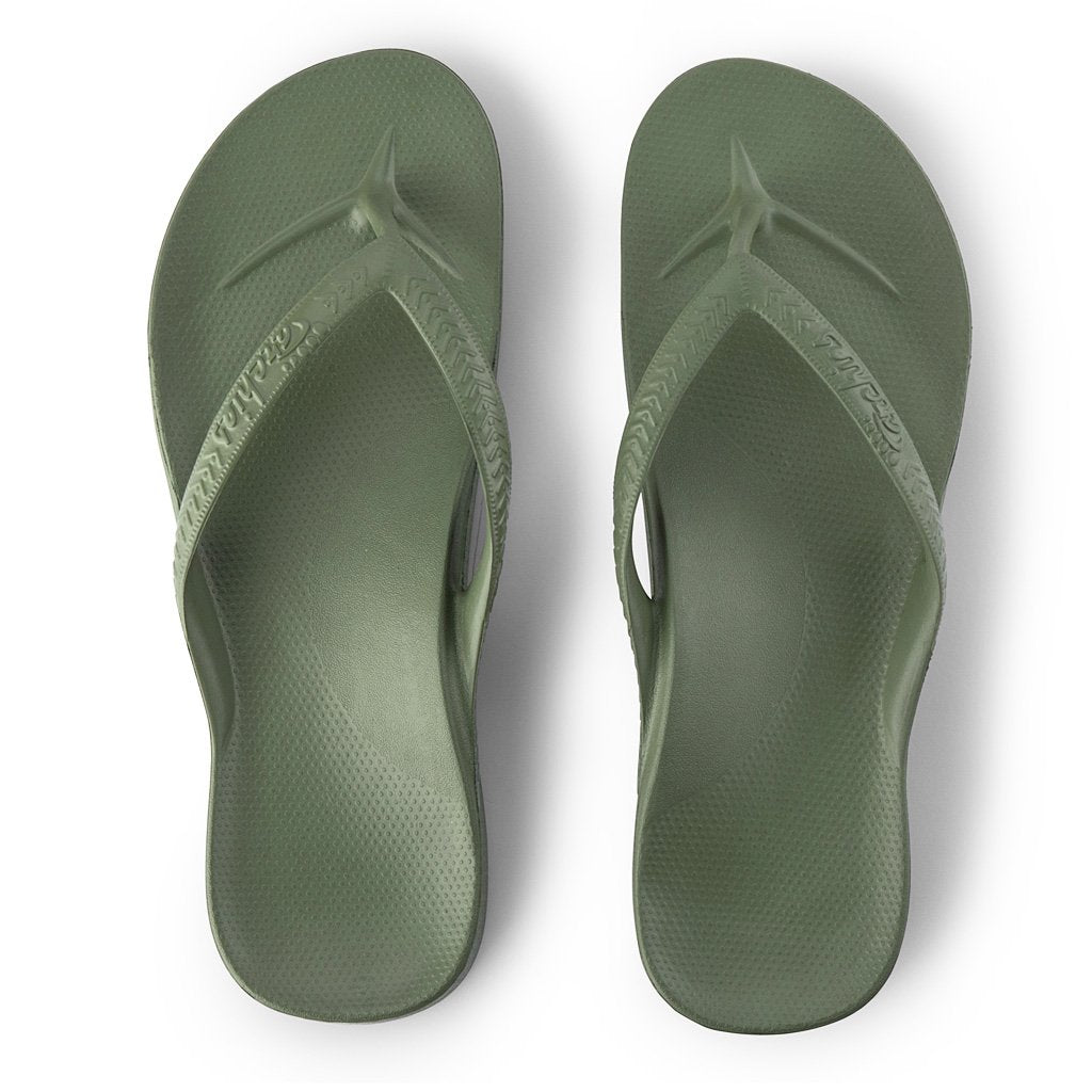 ARCH SUPPORT THONGS - KHAKI