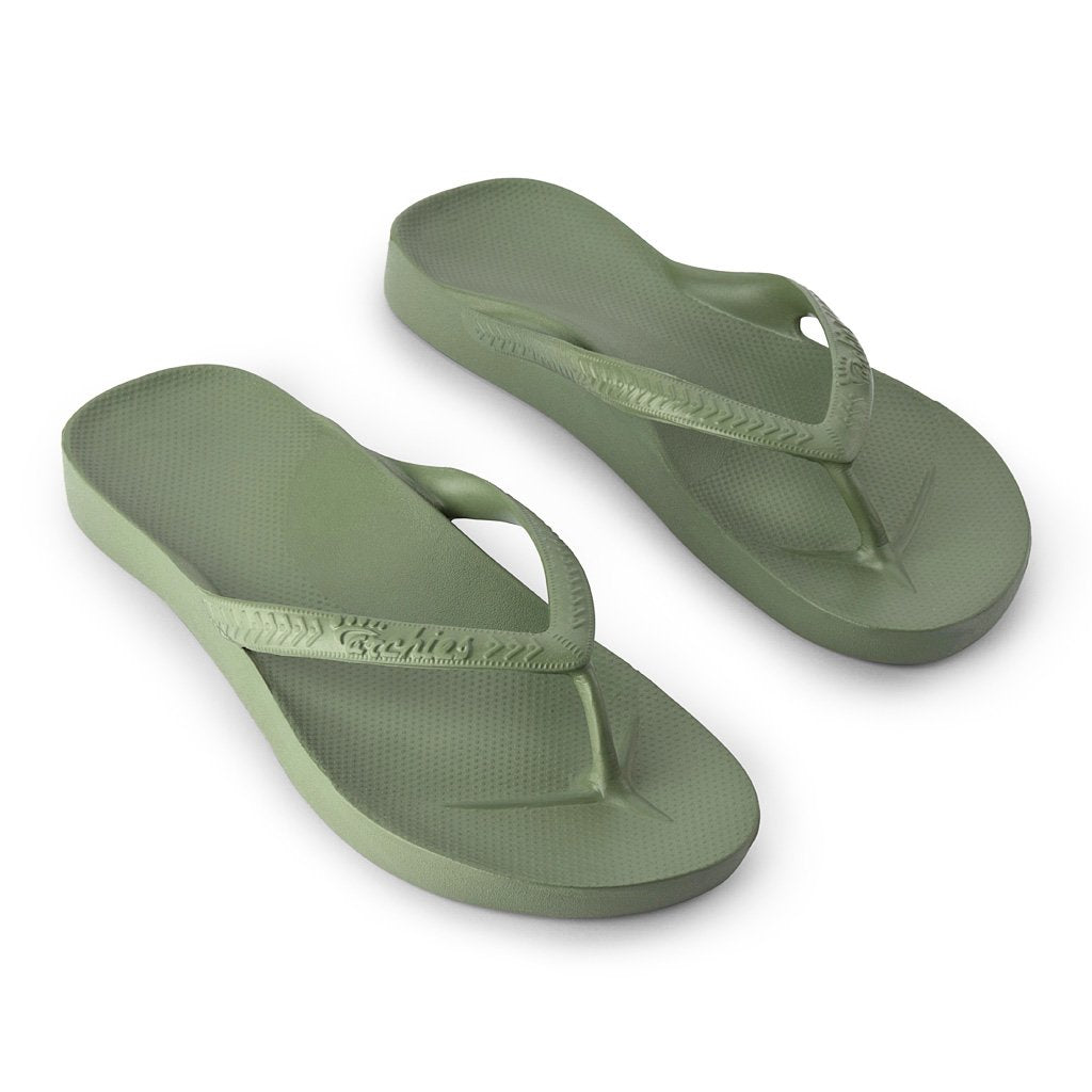 ARCH SUPPORT THONGS - KHAKI