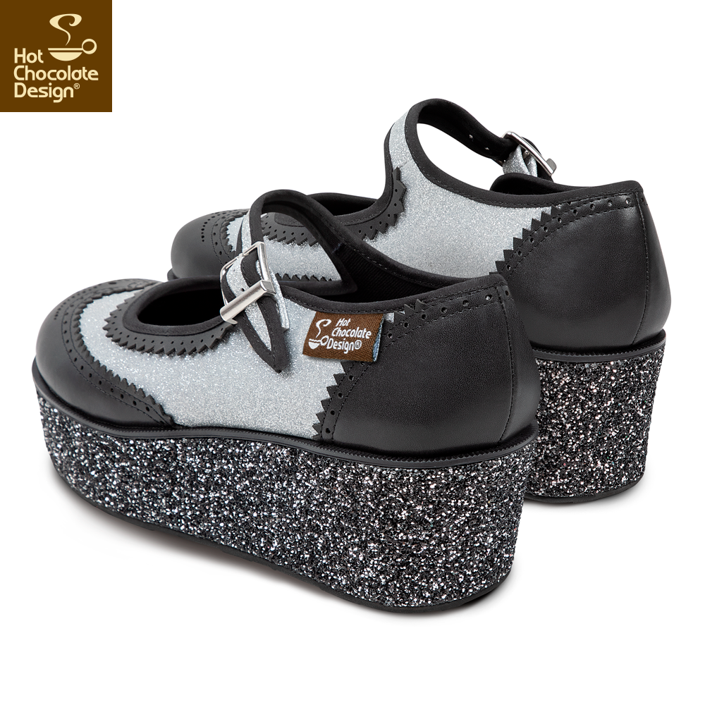 BROGUE GLITTER PLATFORM