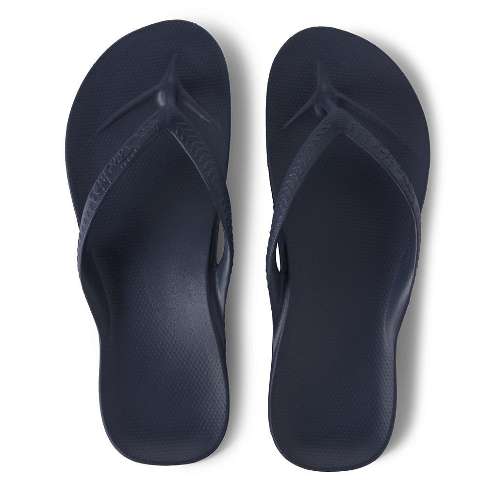 ARCH SUPPORT THONGS - NAVY
