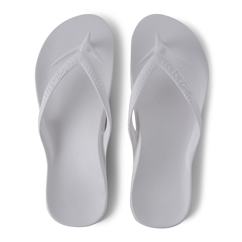 ARCH SUPPORT THONGS - WHITE