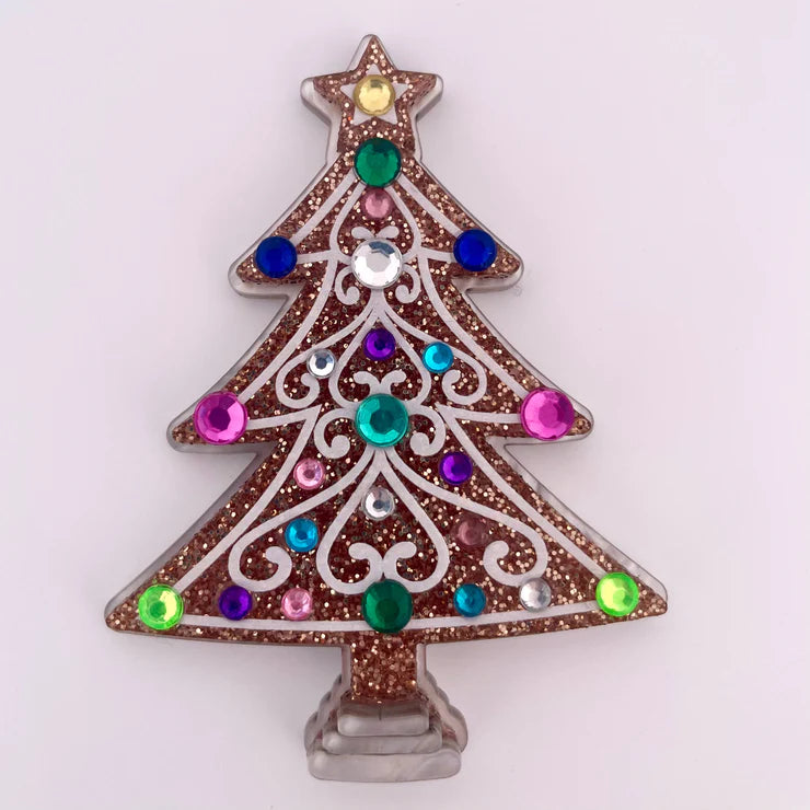 Christmas best sale tree brooch