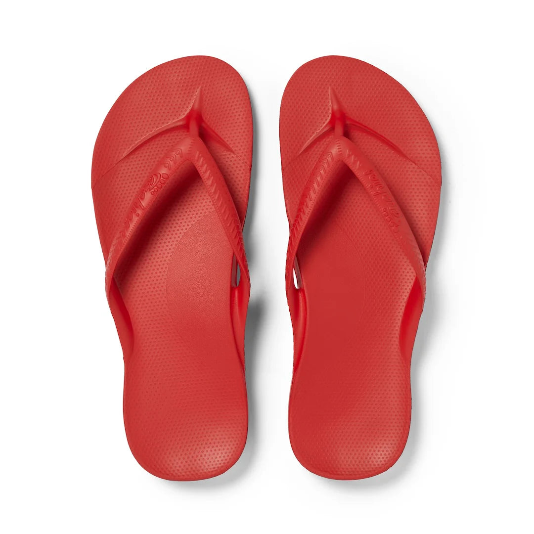 ARCH SUPPORT THONGS - CHILLI RED (Limited Edition)