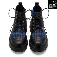 BLUE TARTAN BOOTS