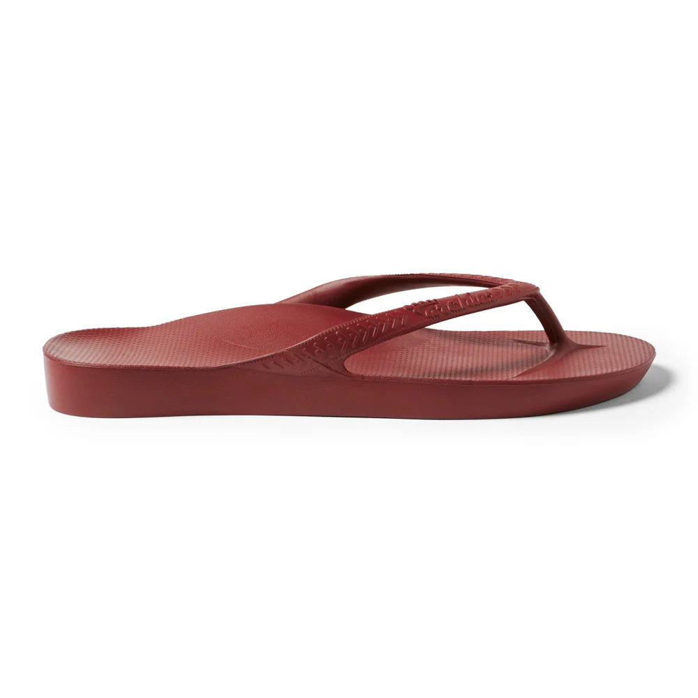 ARCH SUPPORT THONGS - SANGRIA RED