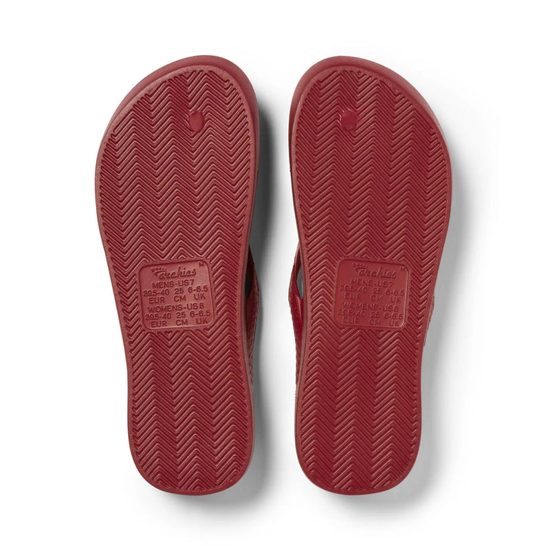 ARCH SUPPORT THONGS - SANGRIA RED