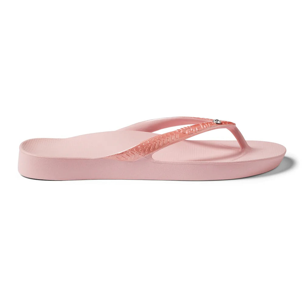 ARCH SUPPORT THONGS - SHIMMER PINK