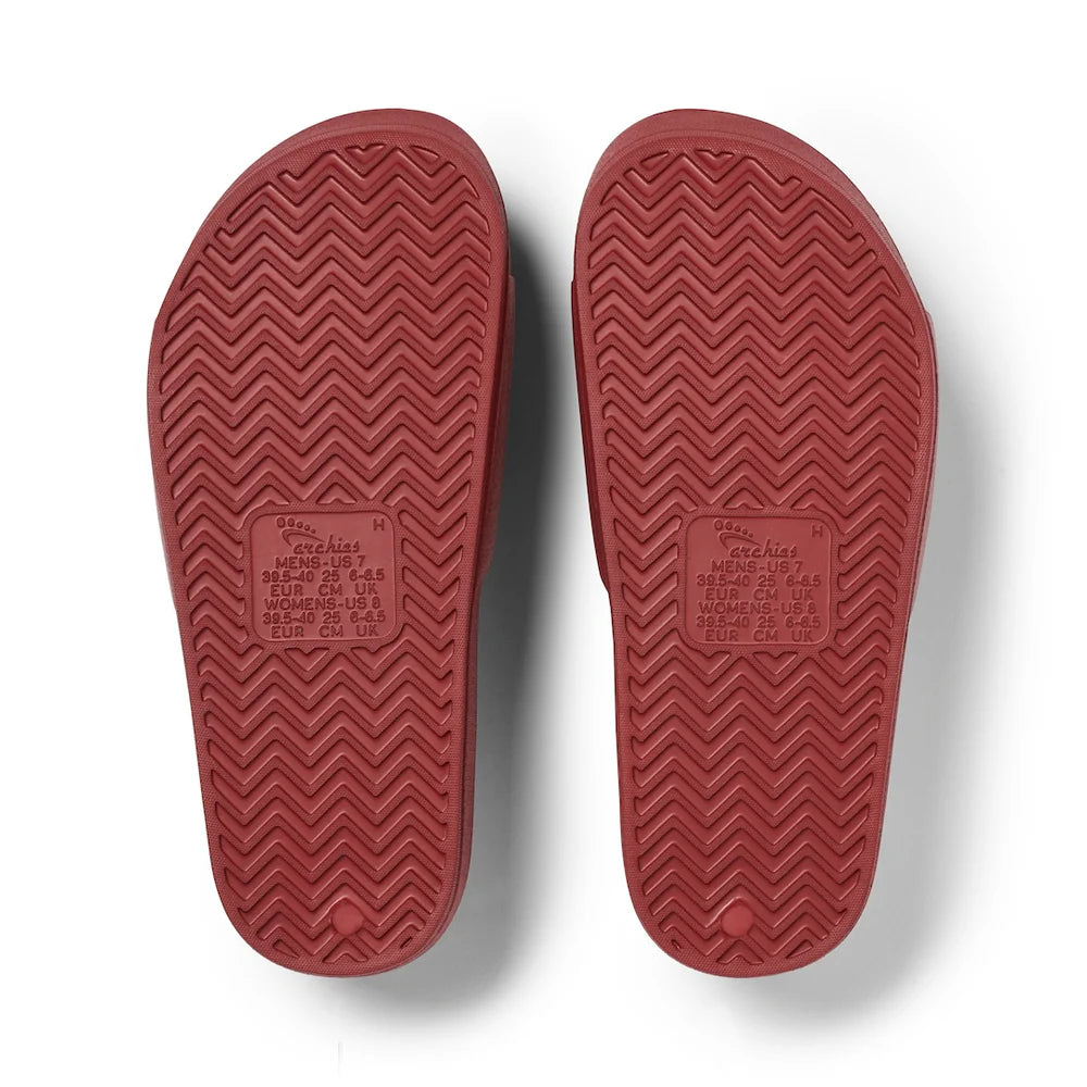 ARCH SUPPORT SLIDES - SANGRIA RED