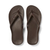 ARCH SUPPORT THONGS - BROWN