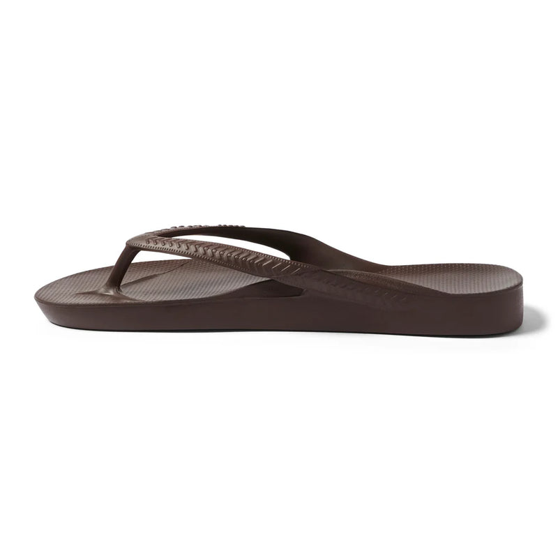ARCH SUPPORT THONGS - BROWN
