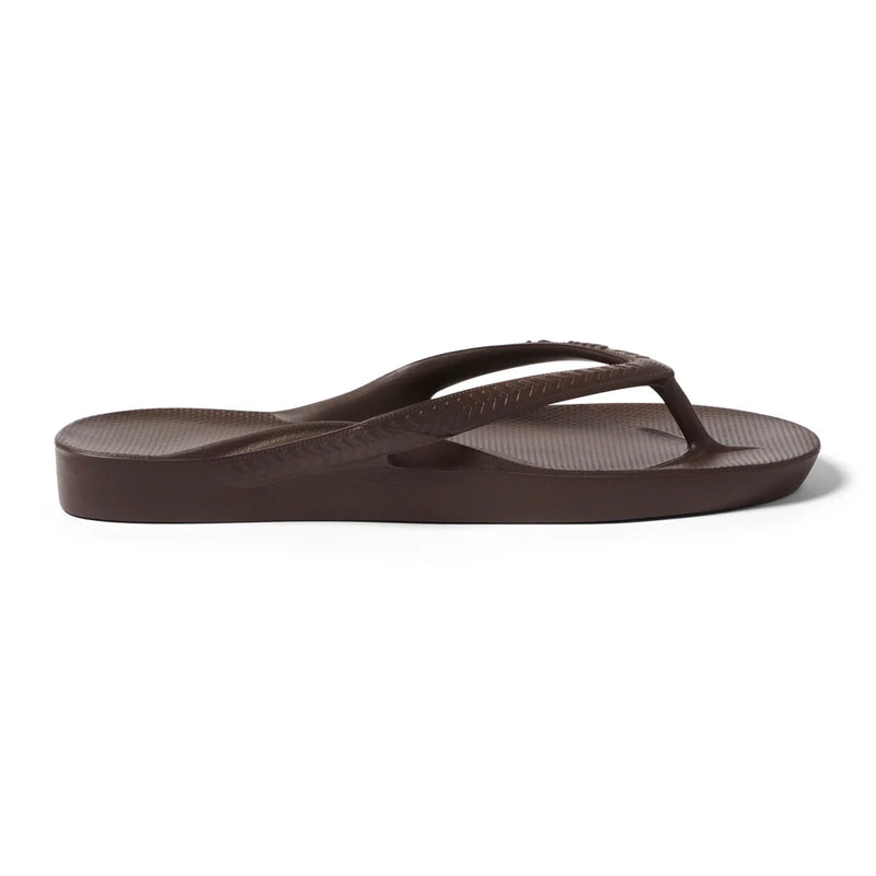 ARCH SUPPORT THONGS - BROWN