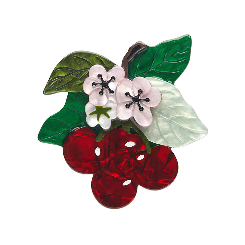 BLOSSOMING CHERRIES BROOCH