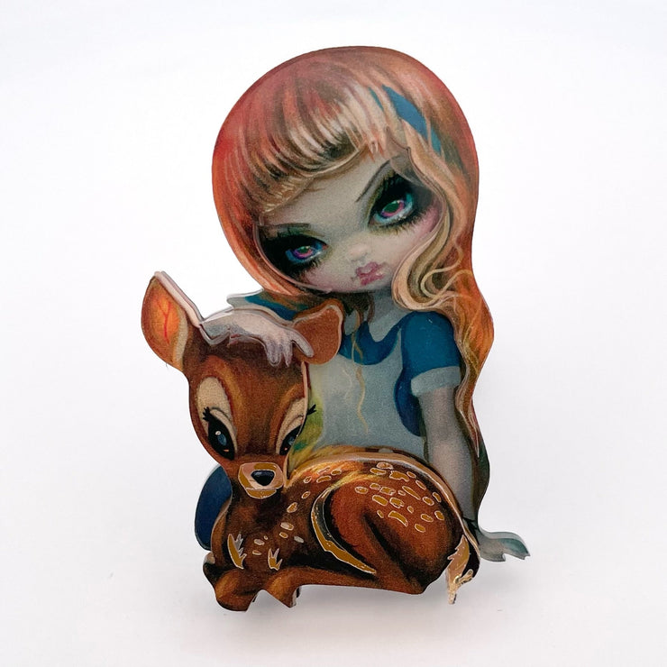 ALICE AND THE FAWN BROOCH