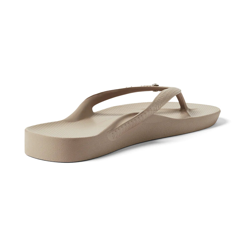 ARCH SUPPORT THONGS - TAUPE CRYSTAL