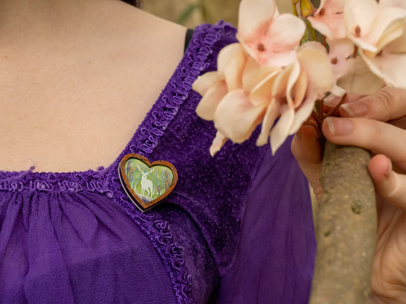 HEART OF THE FOREST MINI BROOCH
