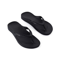 ARCH SUPPORT THONGS - BLACK