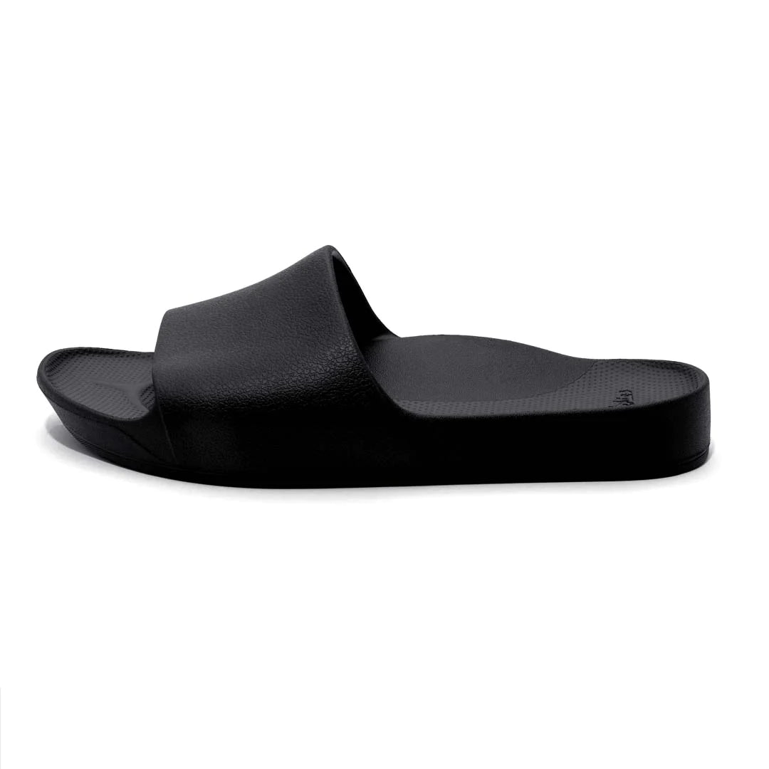 ARCH SUPPORT SLIDES - BLACK – Miss Goody 2 Shoes