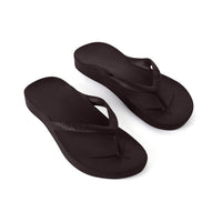 ARCH SUPPORT THONGS - BROWN