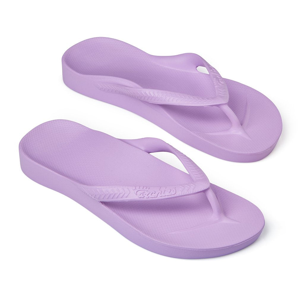 Archies Arch Support Thongs Lilac - The Foot Care Shop