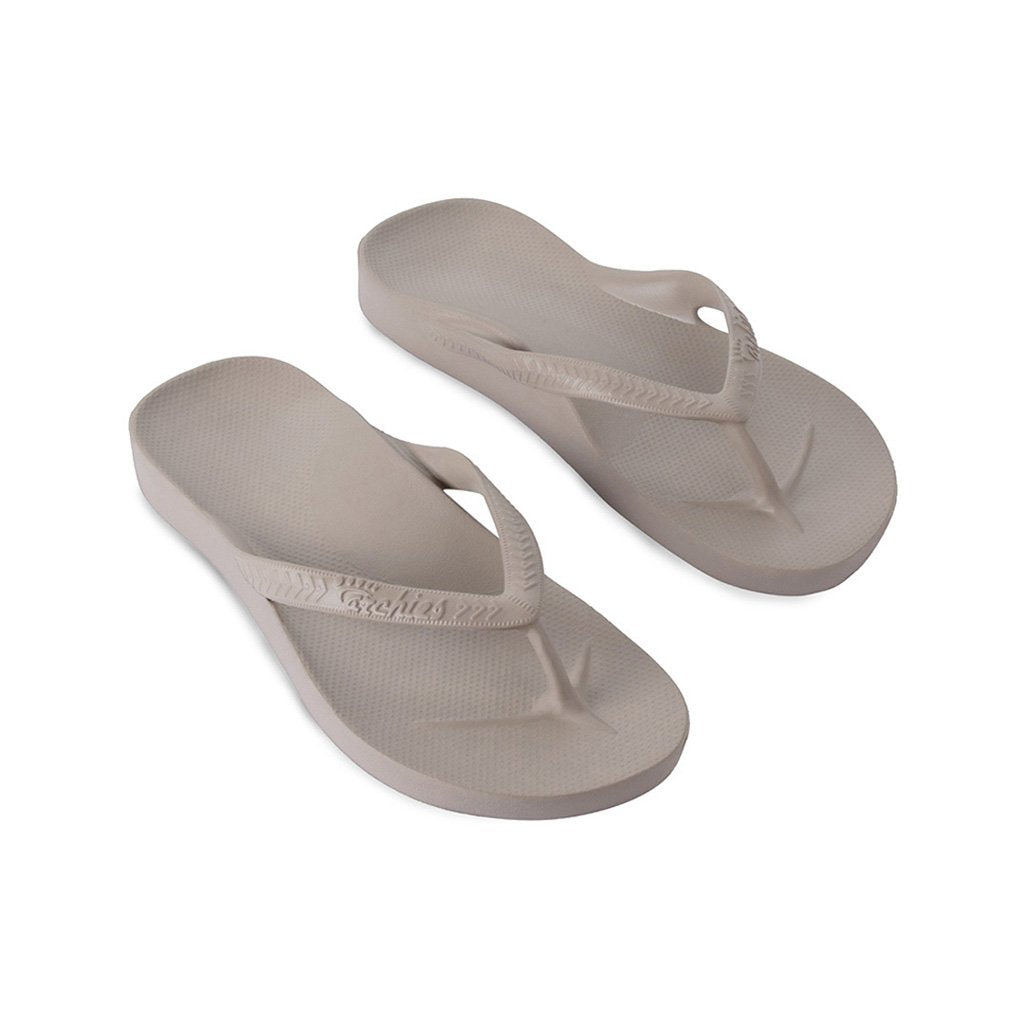 ARCH SUPPORT THONGS - TAUPE